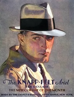Images Dated 31st July 2008: 1930s USA mens knapp-felt hats