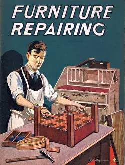 1940s UK furniture repairing diy magazines repairs mending do it yourself