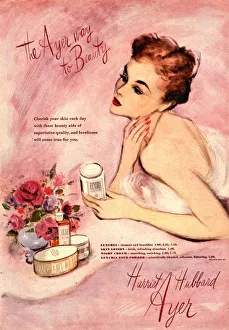 Beauty Prints: 1940s UK make-up makeup harriet hubbard ayer