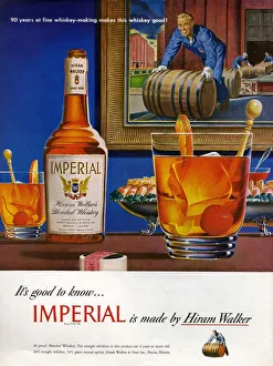 Alcohol Prints: 1940s, USA, Imperial, Magazine Advert