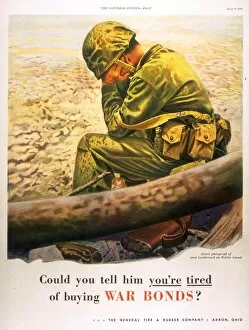 Images Dated 31st July 2008: 1940s USA war bonds depression savings WW2