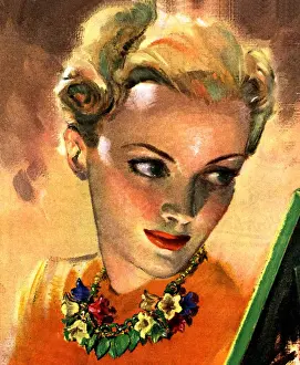 Images Dated 2007: 1946 1940s UK womens magazines portraits vanity mirrors
