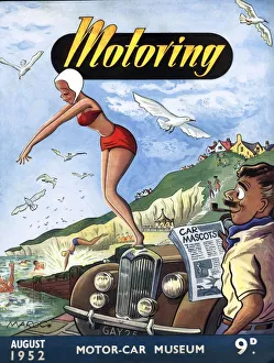 1950s Prints: 1950s UK cars mascots magazines