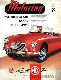 1950s UK cars mg convertibles
