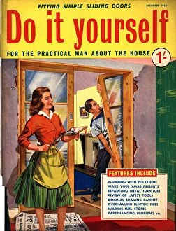 Images Dated 18th November 2003: Do It Yourself 1950s UK diy doors plastering decorating magazines do it yourself