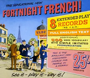 1950s UK france french french french education records self improvement languages