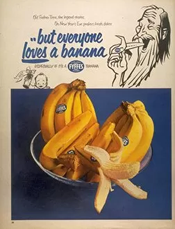 Nineteen Fifties Collection: 1950s UK fyffes bananas fruit