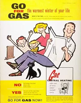 Images Dated 31st July 2008: 1950s UK gas