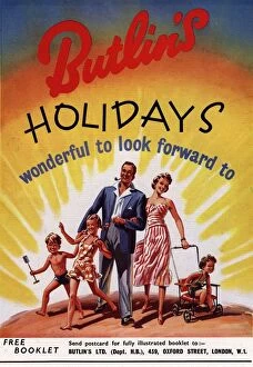 Advertisements Collection: 1950s UK holidays butlins