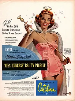 American Prints: 1950s USA catalina womens swimming costumes swimwear swim suits beauty pageants bathing