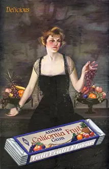 Adams California Fruit Gum 1920s USA chewing gum sweets