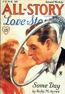 All-Story 1920s USA marriages kisses kissing engagement rings magazines