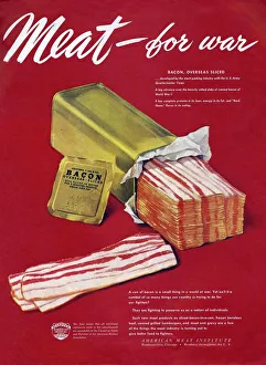 American Meat Institute 1950s USA bacon rashers