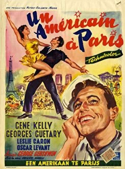 Advertisements Collection: An American In Paris 1951 1950s France Gene Kelly, Georges Cuetary musicals MGM Metro
