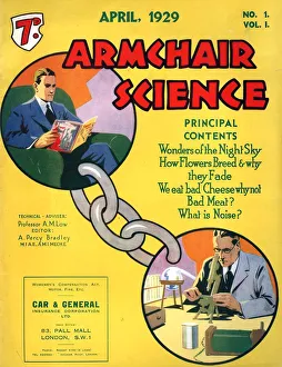Framed Print : Armchairs Science 1929 1920s UK first issue magazines Framed Print : Armchairs Science 1929 1920s UK first issue magazines