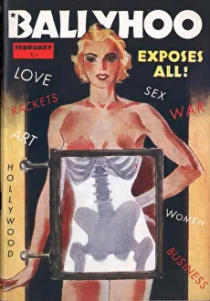 Ballyhoo 1930s USA glamour x-rays pin-ups magazines mens
