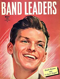 Celebrity Prints: Band Leaders 1945 1940s USA Frank Sinatra magazines portraits maws