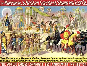 1900s Prints: Barnum & Baileys 1903 1900s USA The Greatest Show On Earth slogans performers Baileys
