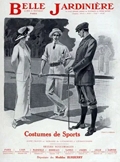 1910s Prints: Belle Jardiniere 1912 1910s France department mens womens mens