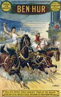 Nineteen Hundreds Collection: Ben-Hur 1903 1900s USA Ben Hur horses chariots