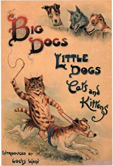 1910s Prints: Big Dogs Little Dogs Cats and Kittens 1910s UK cats dogs illustrations