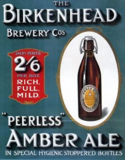 Images Dated 18th January 2010: Birkenhead 1910s UK alcohol beer Amber Ale advert