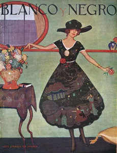Blanco y Negro 1921 1920s Spain cc dresses womens magazines flowers Blanco y Negro 1921 1920s Spain cc dresses womens magazines flowers