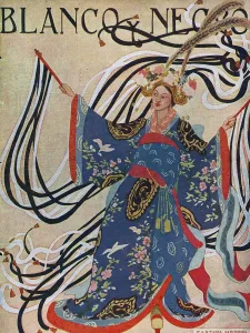 Womens Prints: Blanco y Negro 1921 1920s Spain cc oriental womens woman magazines
