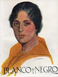 Spanish Artwork Prints: Blanco y Negro 1921 1920s Spain cc portraits magazines
