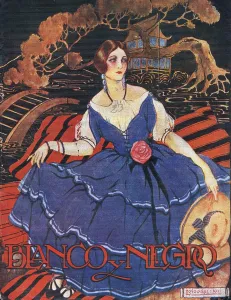 Spanish Artwork Prints: Blanco y Negro 1922 1920s Spain cc dresses womens magazines