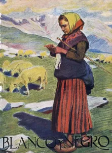 Spanish Artwork Prints: Blanco y Negro 1922 1920s Spain cc magazines shepherds sheep