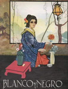 Womens Prints: Blanco y Negro 1922 1920s Spain cc oriental womens woman interiors magazines