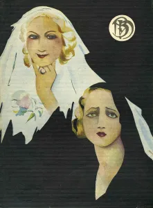 Spanish Artwork Prints: Blanco y Negro 1926 1920s Spain cc portraits brides magazines womens