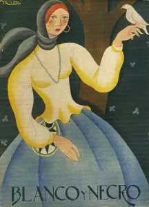 Womens Prints: Blanco y Negro 1930 1930s Spain cc womens birds magazines
