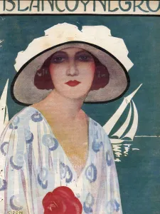 Spanish Artwork Prints: Blanco y Negro 1934 1930s Spain cc hats womens portraits magazines