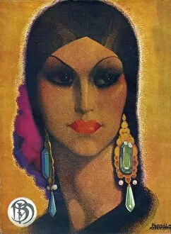 Images Dated 18th December 2008: Blanco y Negro 1934 1930s Spain cc portraits earrings womens magazines