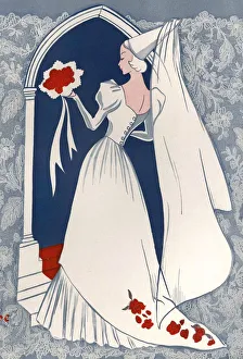 Brides Fashion 1930s 1939 1930s UK marriages weddings dresses veils womens romantic Brides Fashion 1930s 1939 1930s UK marriages weddings dresses veils womens romantic
