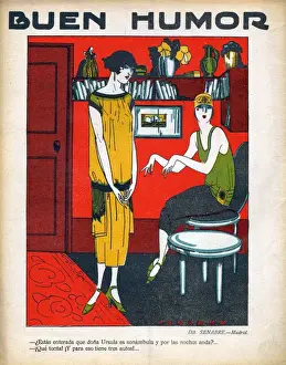 Spanish Artwork Prints: Buen Humor 1926 1920s Spain cc magazines friends interiors