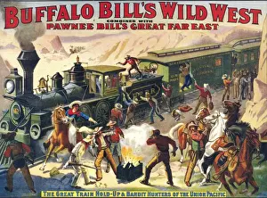 1910s Prints: Buffalo Bills Wild West Show 1907 1910s USA westerns cowboys and american indians