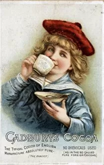 1800's Collection: Cadburys 1890s UK cocoa drinking chocolate