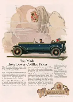 Cadillac 1925 1920s USA cc cars Cadillac flags coats of arms