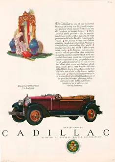 1920s Prints: Cadillac 1927 1920s USA cc cars