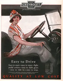 Chevrolet 1920s USA women woman drivers driving cars
