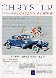 Images Dated 2008: Chrysler 1932 1930s USA cc cars greyhounds racing dogs