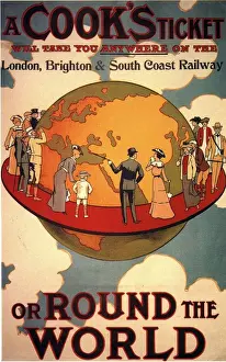 1800s Prints: Cooks 1890s UK holidays thomas cook cooks railways holiday companies tour operators