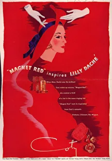 Coty 1940s USA Lilly Dache makeup make-up make up Milliners womens hats iws Coty 1940s USA Lilly Dache makeup make-up make up Milliners womens hats iws