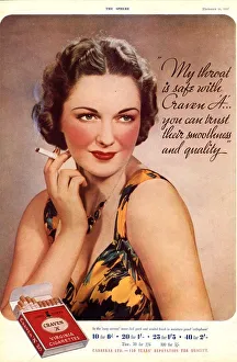 Craven A 1930s UK cigarettes smoking