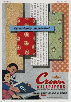 Crown 1950s UK wallpapers interiors