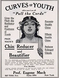 Curves of Youth 1890s UK humour inventions chin reducer skin care antiageing ageing