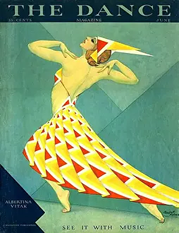 Celebrity Prints: The Dance 1929 1920s USA Albertina Vitak magazines maws